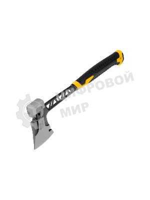 Топор цельнокованый Denzel 600 г, двухкомпонентная обрезиненная рукоятка