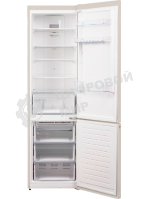 Холодильник Weissgauff WRK 2010 D Inverter NoFrost Beige Soft Close бежевый двухкамерный 309/110л морозилка снизу, No Frost