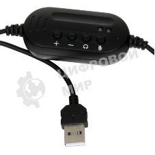Гарнитура Ritmix RH-533 USB чёрный, проводная, USB