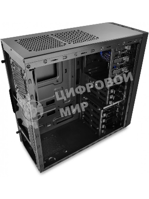 Компьютерный корпус Deepcool TESSERACT BF (DP-CCATX-TSRBFBK), без БП, черно-синий, ATX, видеокарта до 310мм, высота кулера для процессора до 165мм, 7 слотов расширения, 2 отсека 5.25