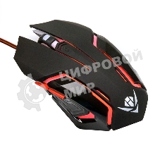 Мышь проводная Nakatomi MOG-20U черный, 2400 dpi, USB, кнопки - 6