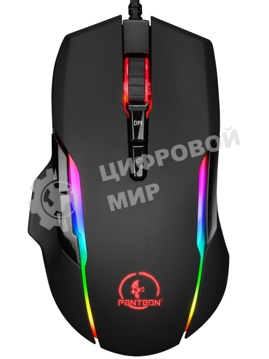 Мышь проводная Jet.A Panteon PS150 черный, 6200 dpi, USB, кнопки - 9