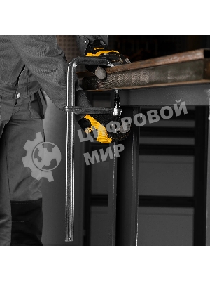 Струбцина Denzel F-образная, 120x400 мм, кованая