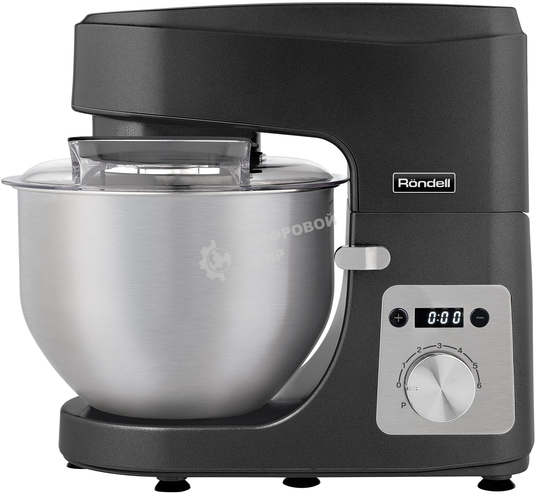 Кухонная машина Rondell RDE-1402 планетар.вращ. 2000Вт черный