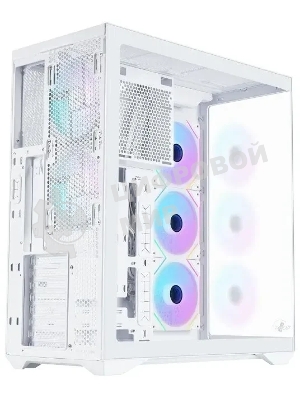Корпус ATX Eurocase M4801 white, без БП, закаленное стекло 2 стороны