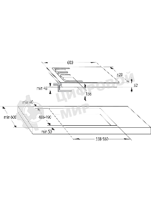 Газовая варочная панель Gorenje GT642AXW, 4 конфорки, закаленное стекло, белый