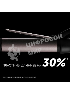 Щипцы для завивки волос Polaris PHS 3410TAi Argan Therapy PRO черный, 34 мм, 220 °C, 6 режимов