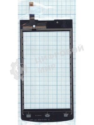 Сенсорное стекло (тачскрин) для Philips S301, черное