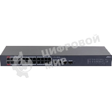 Коммутатор Dahua DH-CS4226-24ET-375 (L2) 24x100 Мбит/с 2xКомбо (1000BASE-T/SFP) 2SFP 24PoE 375W управляемый