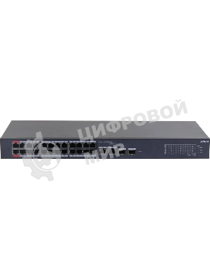 Коммутатор Dahua DH-CS4226-24ET-375 (L2) 24x100 Мбит/с 2xКомбо (1000BASE-T/SFP) 2SFP 24PoE 375W управляемый