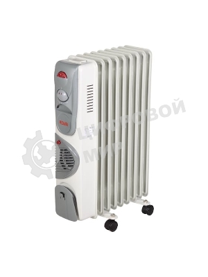 Масляный обогреватель Ресанта ОМ-9АВ (9 секций) белый, 2400 Вт, 30 м2, термостат 67/3/22