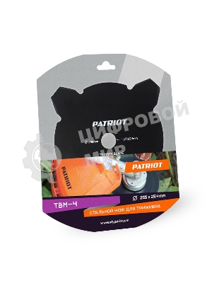 Нож PATRIOT TBM-4 (D=255x25.4мм, 4 лопасти)