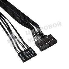 Компьютерный корпус Miditower ExeGate CP-601-UNS500 (ATX, БП UNS500 с вент. 12см, 2*USB, аудио, черный)