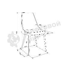 Стул для дома Бюрократ CH-K4 бежевый Holland 06 металл черный на ножках