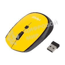 Мышь беспроводная HIPER HOMW-085 желтый, 1600 dpi, радиоканал, USB, кнопки - 4