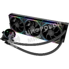 Система жидкостного охлаждения Thermalright Frozen Magic 360 Digital V2 (360мм, LED temp., Black, ARGB/Fans: 3x120мм, 68.9CFM, 28.2dBA, 2000RPM/Pump height 54.4мм, Rad thickness 27мм/S: 1700, 1200, 1851, 115X, AM5, AM4)