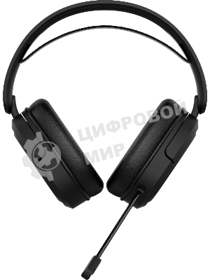 Гарнитура ASUS TUF Gaming H1 Wireless чёрный, беспроводная + проводная, USB/USB-C, до 15 ч, виртуальный 7.1, шумоподавление микрофона