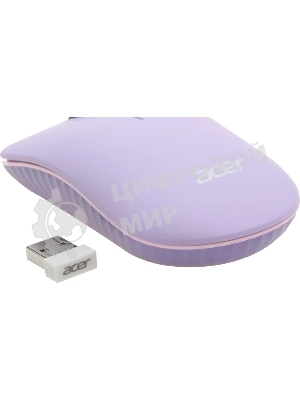 Комплект клавиатура + мышь Acer OCC205 беспроводной USB, 1200 dpi, фиолетовый