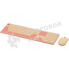 Комплект клавиатура + мышь Acer OCC205 беспроводной USB, 1200 dpi, розовый/бежевый