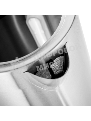 Чайник электрический BRAYER BR1060 2200 Вт, 1.7 л, стальной/черный