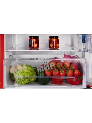 Холодильник Nordfrost NRB 162NF R красный двухкамерный 205/105 л морозилка снизу