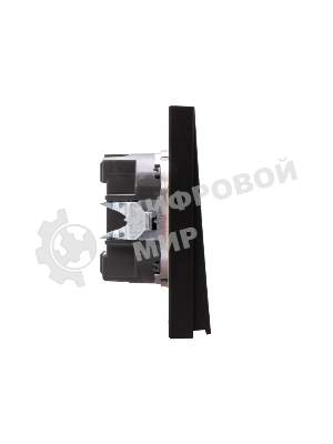 Выключатель Kranz STRONG 1 кл проходной (переключатель) с подсветкой 10А с/у антрацит