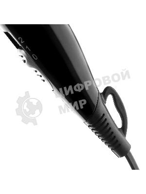 Фен BRAYER BR3024 черный/серебристый, 1600 Вт, компактный