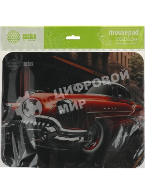 Коврик для мыши Cactus Red Car 300x250x2мм (CS-MP-P07M)