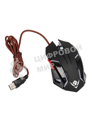 Мышь проводная Nakatomi MOG-20U черный, 2400 dpi, USB, кнопки - 6