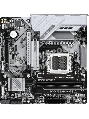 Материнская плата Gigabyte B850M FORCE, AM5, AMD B850, 2xDDR5, 4xSATA, 3xM.2, 1xPCIe 5.0 x16, 1xPCIe 4.0 x4, 1xHDMI, 1xDP, 1x2.5Gb LAN, 1xUSB-C 5Gbps, 1xUSB-A 10Gbps, 2xUSB-A 5Gbps, 2xUSB-A 2.0, 3x3.5 мм, 7.1, mATX