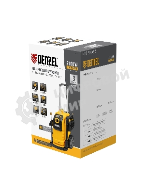 Моечная машина высокого давления Denzel K 50 Power, 2100 Вт, 150 бар, 600 л/ч, асинх. двиг.