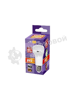 Лампа светодиодная JazzWay PLED-SP R63 11Вт 3000К теплый белый E27 820лм 230В