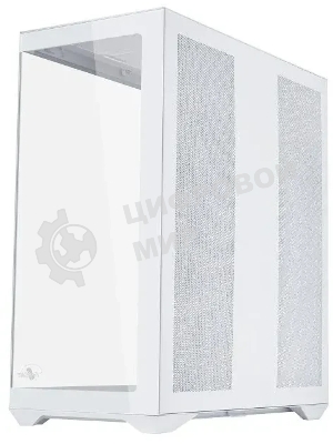 Корпус ATX Eurocase M4801 white, без БП, закаленное стекло 2 стороны