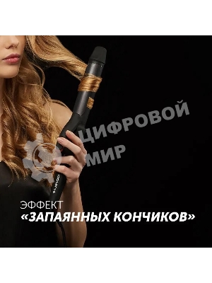 Щипцы для завивки волос Polaris PHS 3410TAi Argan Therapy PRO черный, 34 мм, 220 °C, 6 режимов
