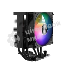 Кулер для процессора PCCooler R300 ARGB BK черный 92мм алюминий+медь 2200rpm 30db 4-pin 150W 133мм