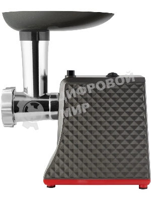 Мясорубка электрическая Hyundai HY-MG2114 графит/серебристый, 1800 Вт, 2.2 кг/мин, реверс, защита от перегрузки, насадки - 4