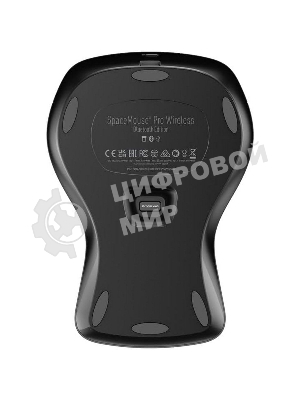 Мышь беспроводная/проводная 3DConnexion SpaceMouse Pro Wireless (3DX-700119) черный, радиоканал, Bluetooth, USB, кнопки - 15