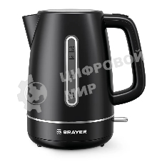 Чайник электрический BRAYER BR6103BK 2200 Вт, 1.7 л, черный