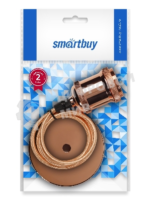 Светильник подвесной Smartbuy (SBE-CLHE27m-c) с патроном металлическим e27, 1 м, медь