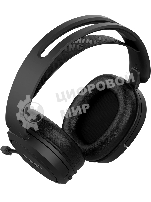 Гарнитура ASUS TUF Gaming H1 Wireless чёрный, беспроводная + проводная, USB/USB-C, до 15 ч, виртуальный 7.1, шумоподавление микрофона