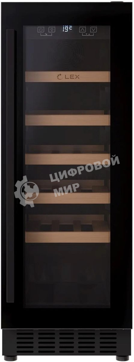 Винный шкаф LEX LWD3020BL 1-нокамерн. черный