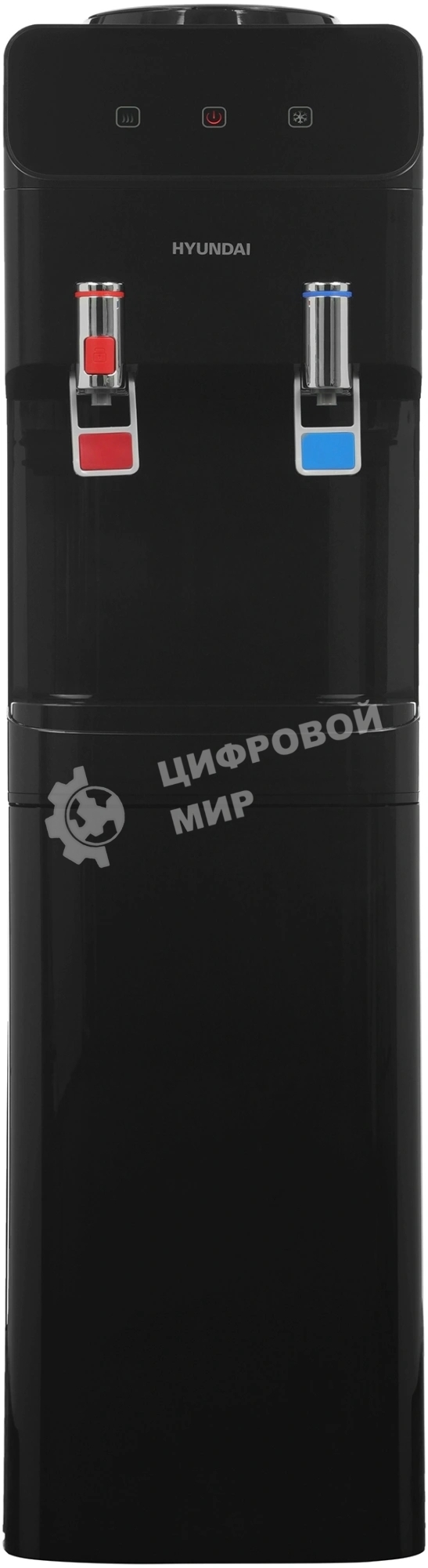 Кулер Hyundai H-WD4240E напольный, электронный, черный