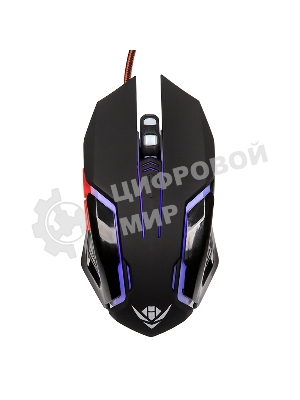 Мышь проводная Nakatomi MOG-20U черный, 2400 dpi, USB, кнопки - 6