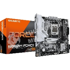 Материнская плата Gigabyte B850M FORCE, AM5, AMD B850, 2xDDR5, 4xSATA, 3xM.2, 1xPCIe 5.0 x16, 1xPCIe 4.0 x4, 1xHDMI, 1xDP, 1x2.5Gb LAN, 1xUSB-C 5Gbps, 1xUSB-A 10Gbps, 2xUSB-A 5Gbps, 2xUSB-A 2.0, 3x3.5 мм, 7.1, mATX