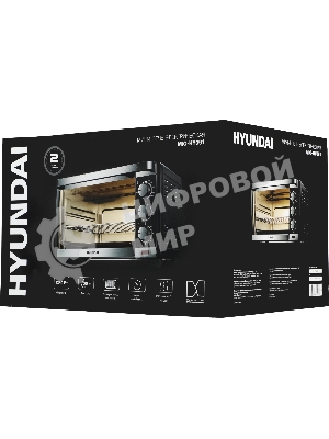 Мини-печь Hyundai MIO-HY091 20 л, 1380 Вт, черный