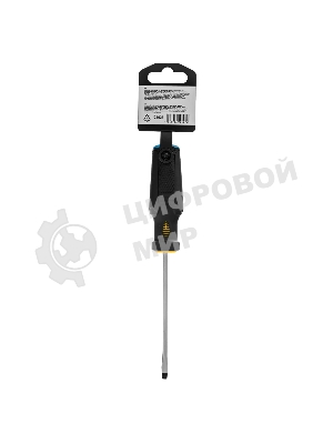 Отвертка Denzel SL4х100 мм, S2, 3к рукоятка