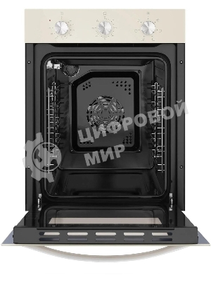 Шкаф духовой электрический Maunfeld EOEC516BG, встраиваемый, 51л, дверца с 2 стеклами, бежевый