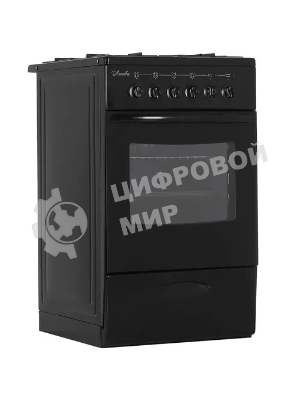 Плита комбинированная Лысьва ЭГ 401 МС-2у черный, конфорок 4 газовых, духовка 57 л, 50 см x 84 см x 60 см (без крышки)