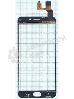 Сенсорное стекло (тачскрин) для OPPO R9, белое