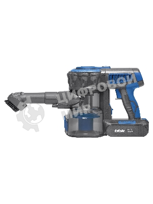 Пылесос вертикальный BBK BV3001 синий/серый, питание от аккумулятора, 150 Вт, уборка сухая, пылесборник 0.8 л, работа от АКБ max 30 мин